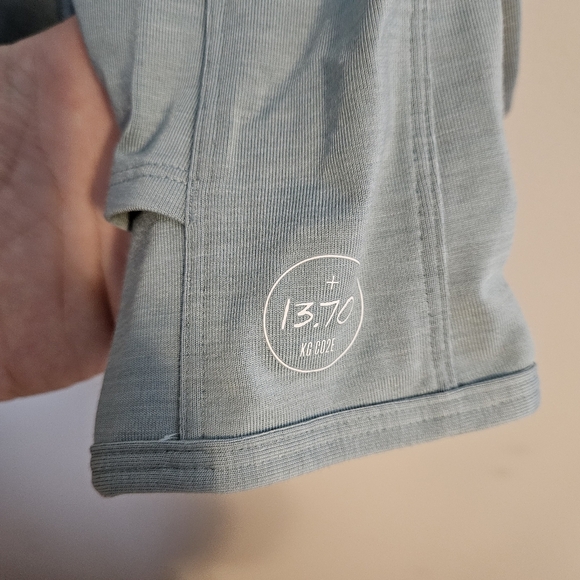 Allbirds Quarter Zip Pullover Natural Run Mid Layer Green Hush Athleisure Casual - Picture 6 of 9